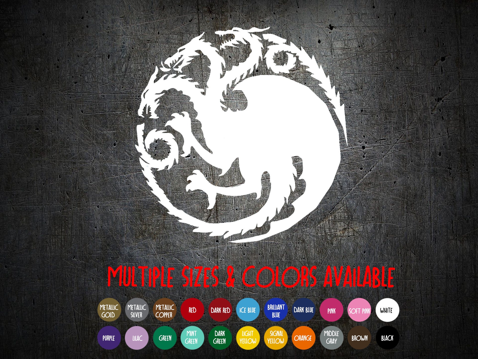 HBO Game of Thrones Sigils and Graphics House Stark Vinyl Sticker