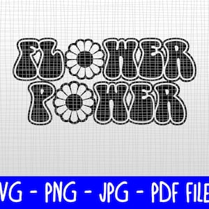 SVG para download - Diversão Hippie - Poder das Flores