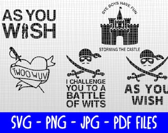 Downloadable SVGs - Princess Bride