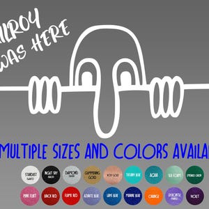 Glitter Vinyl Decal - Kilroy was Here
