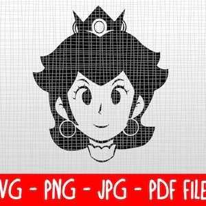 Herunterladbare SVG - Super Mario Bros - Prinzessin Peach