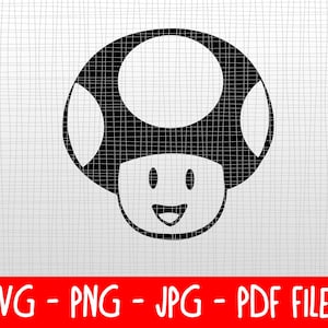 Herunterladbare SVG - Super Mario Bros - Pilz - Fliegenpilz