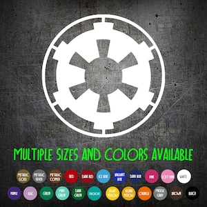 Vinyl Decal -  Galactic Empire Symbol - Imperial Cog