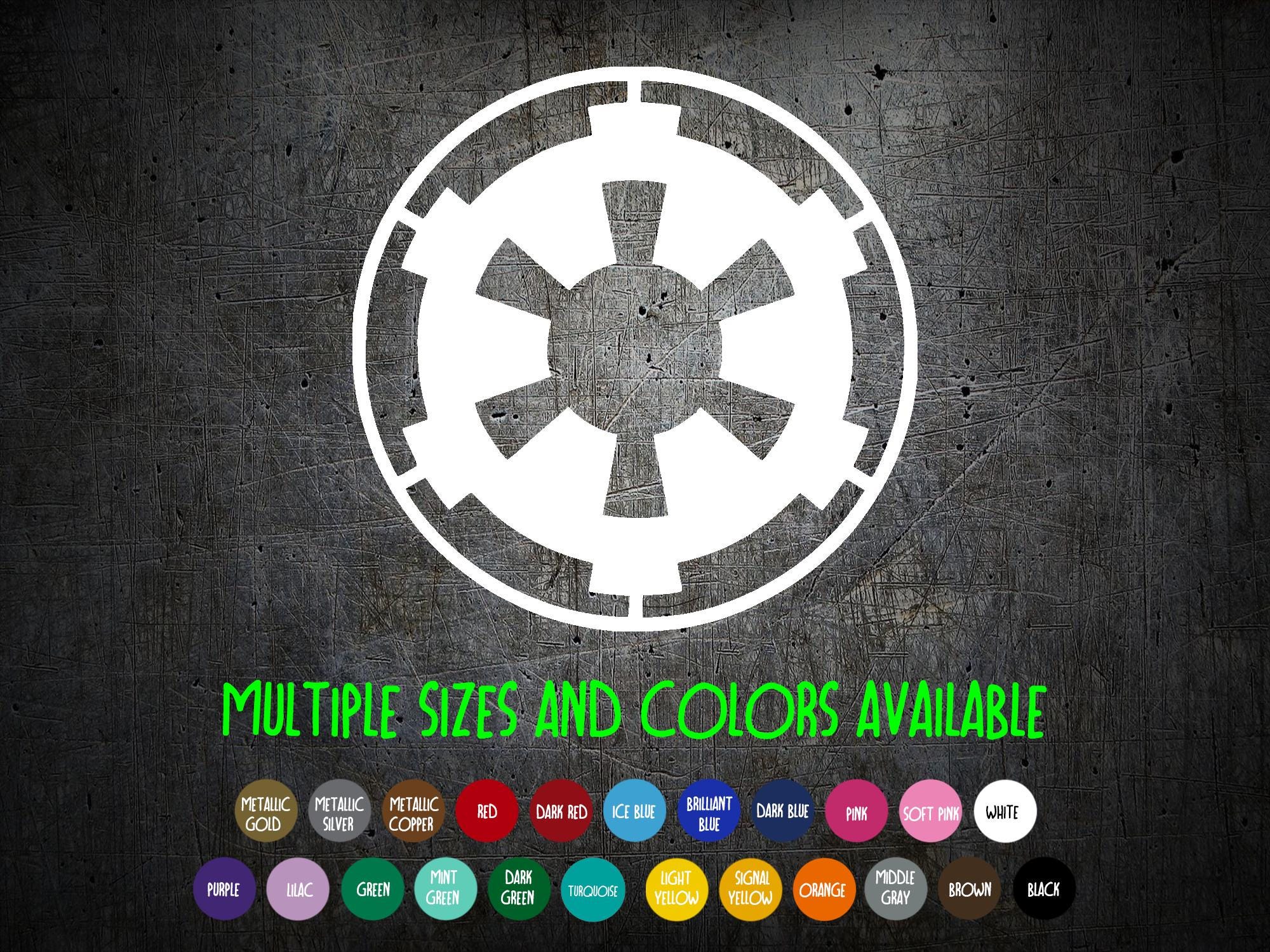 Vinyl Decal -  Galactic Empire Symbol - Imperial Cog