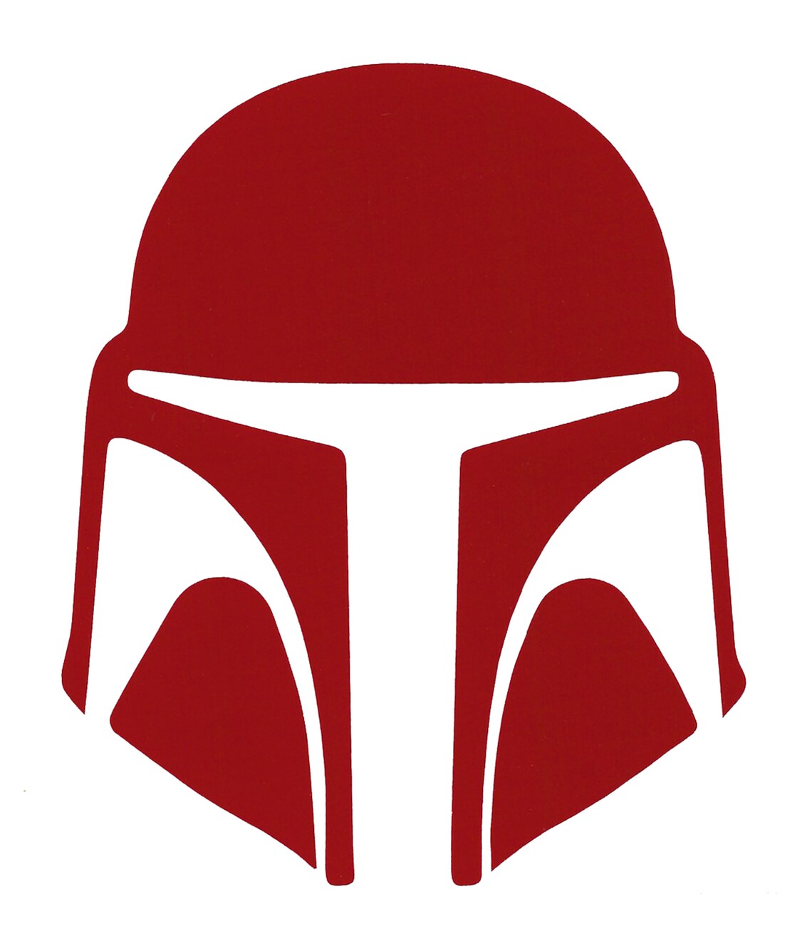 Vinyl Decal Star Wars the Mandalorian Helmet Etsy