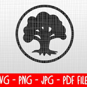 Downloadable SVG - Magic the Gathering Green