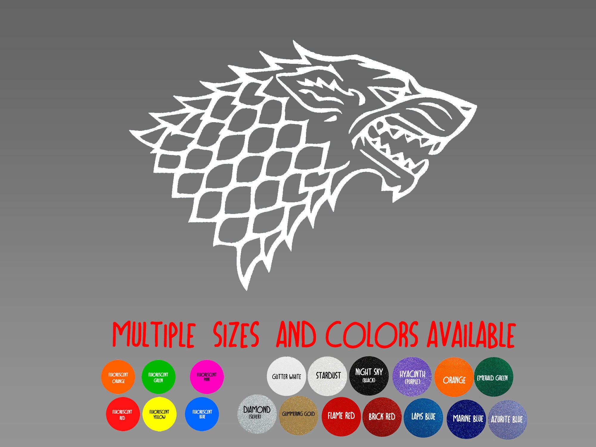 Game of Thrones Logos Vinyl Decal Stickers Stark Targaryen Symbols USA  Seller