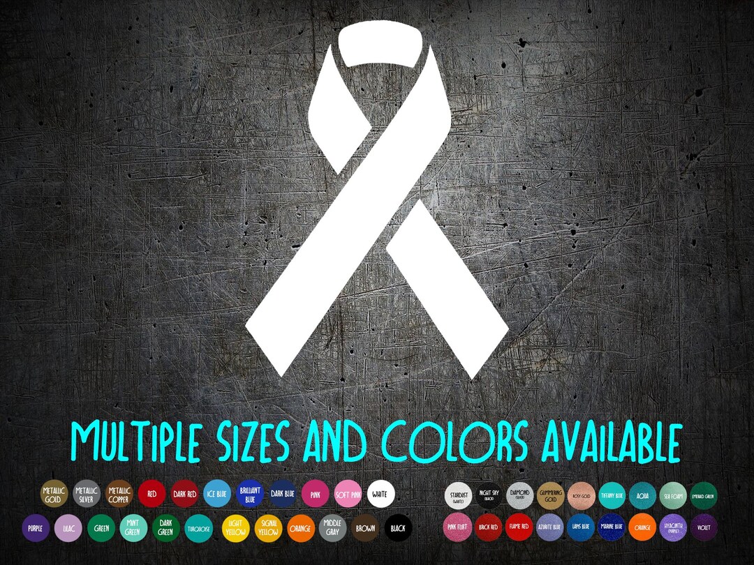 Vinyl Decal - Awareness Ribbon - Etsy