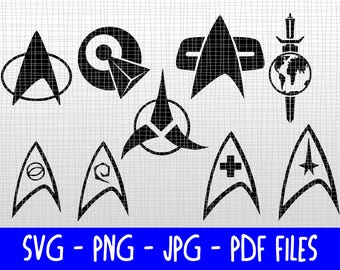 Downloadable SVG - Star Trek Symbols