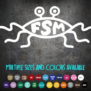 Vinyl Decal - Flying Spaghetti Monster