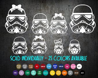 Family Style Decals - Stormtrooper Helmet