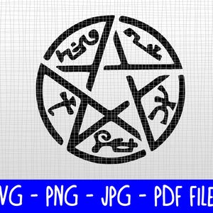 Downloadable SVGs - Supernatural Devil's Trap