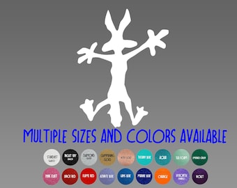 Glitter Vinyl Decal -  Coyote Splat