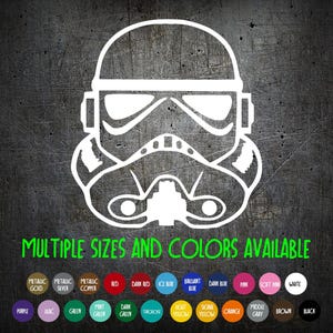 Vinyl Decal -  Imperial Stormtrooper Helmet