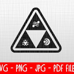 Downloadable SVG PNG PDF - Legend of Zelda - Triforce