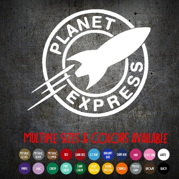 Vinyl Decal -  Futurama - Planet Express