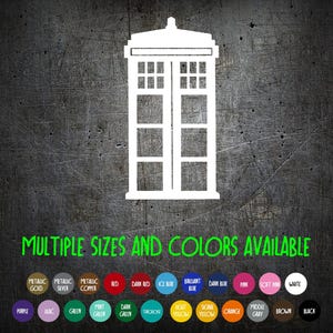 Vinyl Decal - Dr. Who Tardis