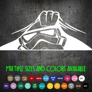 Vinyl Decal  - Peek-a-Boo Stormtrooper