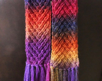 Crochet Scarf Pattern, Mermaid Cable Braided Scarf Crochet Pattern for Women and Men Celtic Aran Crochet