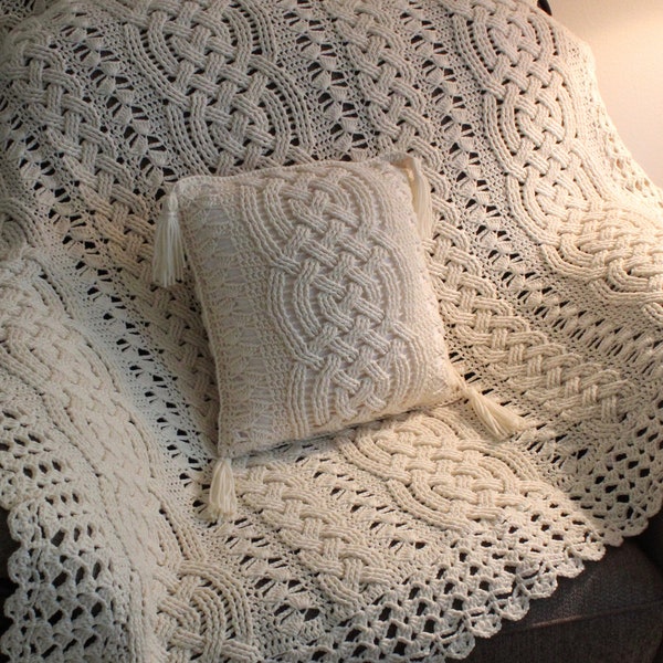Crochet Lace Pillow Etsy
