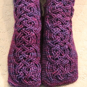 Crochet Sock Pattern, Ballycastle Braided Cable Socks Crochet Pattern for Men and Women, PDF download, Celtic Sock Pattern, Aran Socks