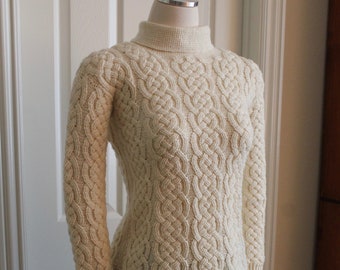 Braemar Cable Braided Sweater Crochet Pattern for Women sizes: Small ...