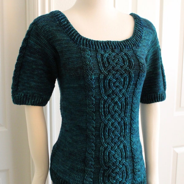 Crochet Sweater Aberdeen Castle Cable Braided Sweater Crochet Pattern for Women Aran Sweater PDF Download Women Clothes