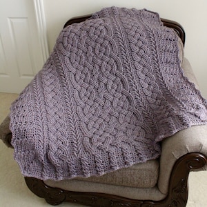 Crochet Blanket Pattern, Marseille Cable Throw Pattern Braided, Crochet Afghan Pattern, Cabled Afghan Pattern, Blanket Pattern, Women Men