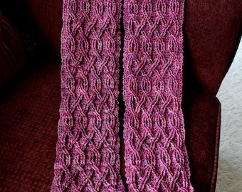 Crochet Scarf Pattern, Daenerys Braided Cable Scarf Crochet Pattern for Men and Women PDF download Celtic Crochet Pattern Clothing