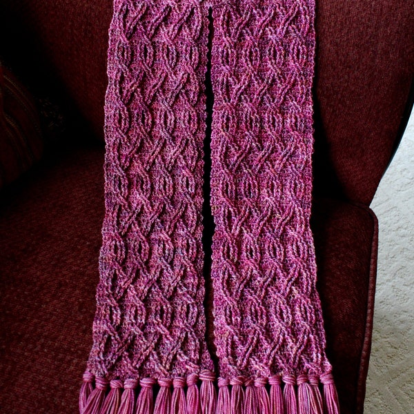 Crochet Scarf Pattern, Daenerys Braided Cable Scarf Crochet Pattern for Men and Women PDF download Celtic Crochet Pattern Clothing