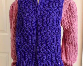 Crochet Scarf Pattern, Twilight Braided Cable Scarf Crochet Pattern for Men and Women PDF download Celtic Crochet Pattern Clothing