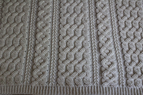 Celtic knot crochet blanket sale