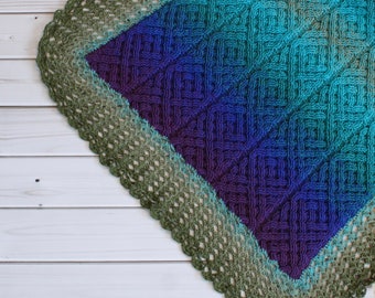 Crochet Blanket Whirl Pattern, Aurora Borealis Braided Cable Blanket Afghan Throw Crochet Pattern Scheepjes Whirl Baby Blanket Gradient