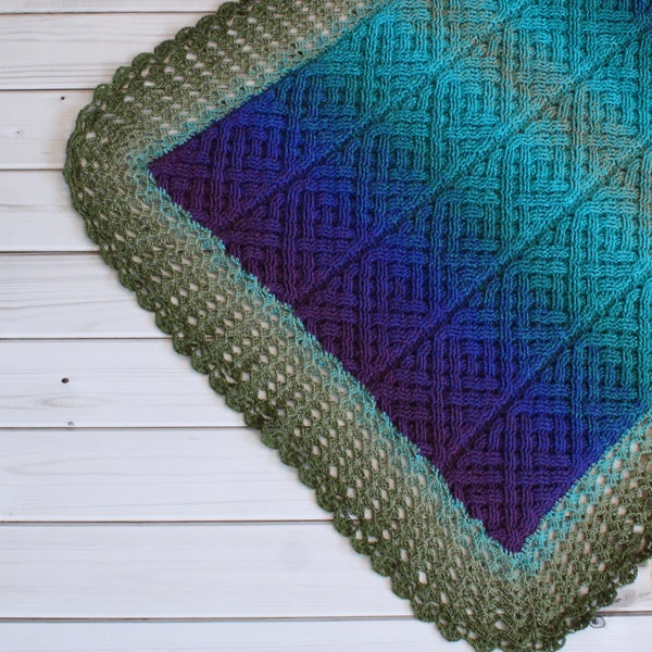 Crochet Blanket Whirl Pattern, Aurora Borealis Braided Cable Blanket Afghan Throw Crochet Pattern Scheepjes Whirl Baby Blanket Gradient