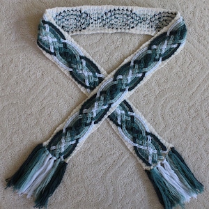 Crochet Scarf Pattern, GlenIvy Cable Braided Scarf Crochet Pattern for Women and Men Celtic Aran Crochet