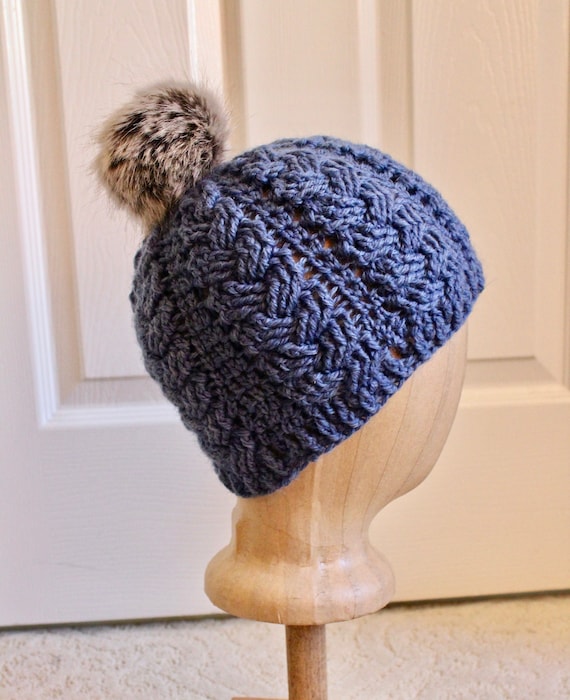 帽子 MACMAHON KNITTING MILLS CROCHET HAT UN Crochet Hat Pattern, Cobblestone Cable Braided Hat Beanie