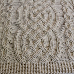 Crochet Blanket Pattern Highland Journey Cable Braided Blanket Crochet Pattern Blanket Throw Afghan Crochet pattern home decor handmade image 9