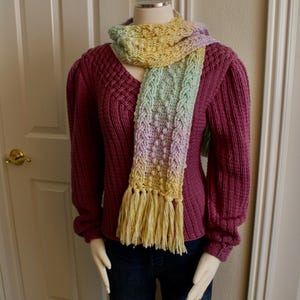 Crochet Scarf Pattern, Braemar Braided Cable Scarf Crochet Pattern for Men and Women PDF download Celtic Crochet Pattern Clothing