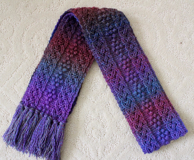 Crochet Scarf Pattern Pebble Cove Braided Cable Scarf Crochet image 0