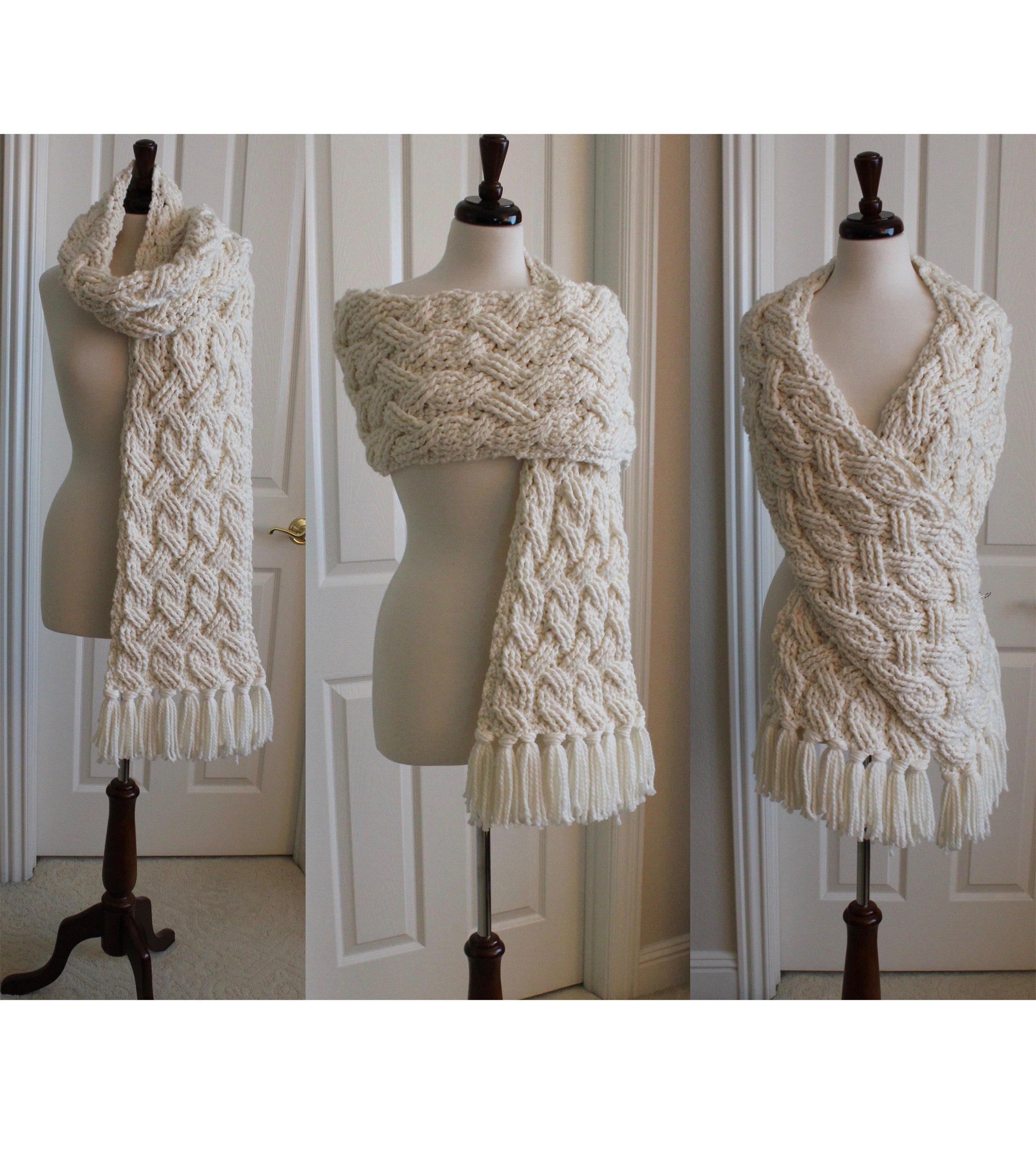 39 Crochet Scarf Ideas: Stylish Patterns for Skinny, Chunky, Cowl, and Wrap Looks 31 Crochet Scarf Pattern Super Scarf Celtic Crochet