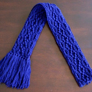 Crochet Scarf Pattern, Midnight Cable Braided Scarf Crochet Pattern for Women and Men Celtic Aran Crochet