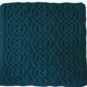 Cloverhill Cable Blanket Crochet Pattern for Women and Men, Baby Blanket Chunky Bulky Yarn PDF Download Home Decor image 3
