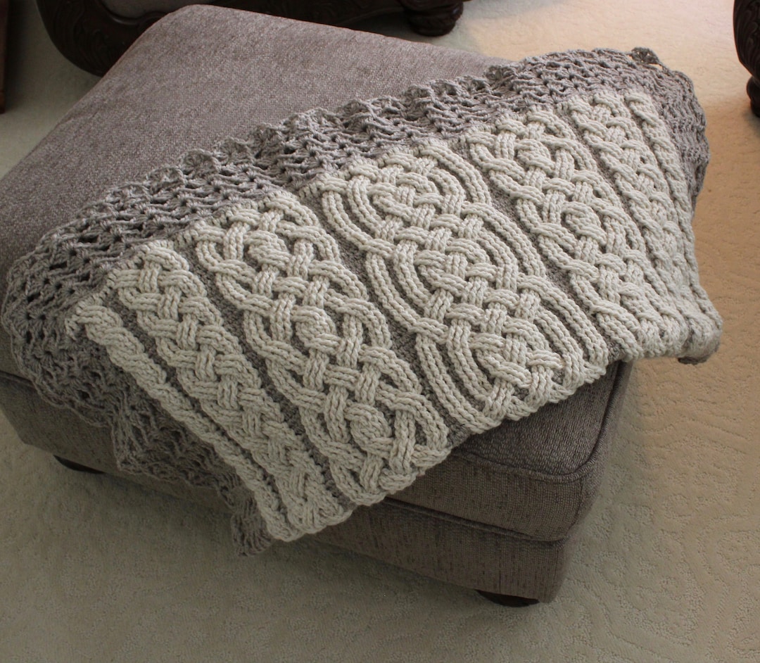 Chunky Braided Cabled Blanket Crochet Pattern – IKCrochet