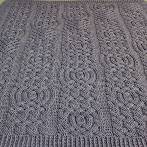 Crochet Blanket Pattern Standing Stones Braided Cable Blanket Afghan Throw Crochet Pattern Home Decor