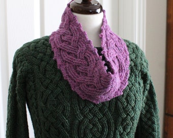 Crochet Scarf Pattern, Cotswolds Braided Cable Scarf Crochet Pattern for Women or Men, Crochet Scarf Cowl, PDF Download, Aran, Celtic