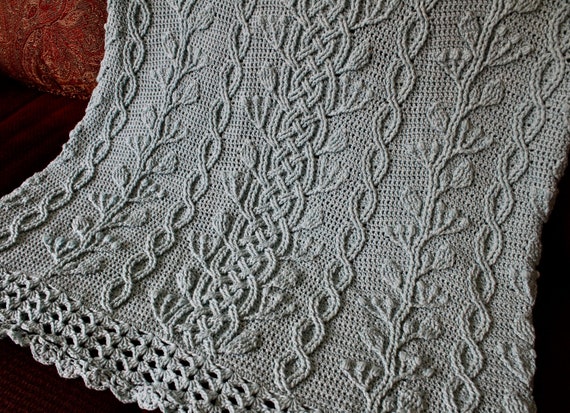 Celtic knot crochet blanket sale