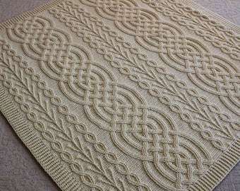 Crochet Blanket Pattern Highland Journey Cable Braided Blanket Crochet Pattern Blanket Throw Afghan Crochet pattern home decor handmade