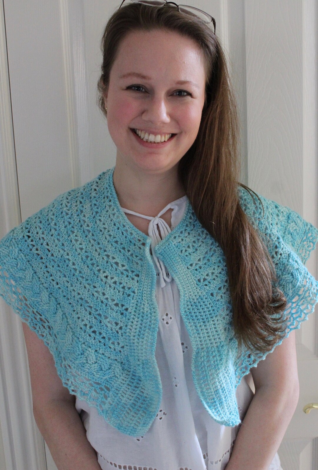 Cinque Terre Shawl Crochet Pattern Cable Scarf Shawl Women Clothing ...