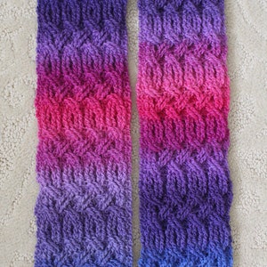 Crochet Scarf Pattern, Soleil Cable Braided Scarf Crochet Pattern for Men and Women Celtic Aran Cowl