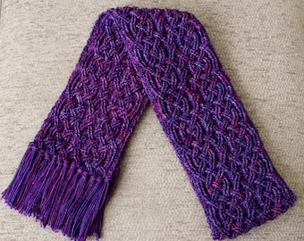 Crochet Scarf Pattern, St. Chapelle Braided Cable Scarf Crochet Pattern for Men and Women